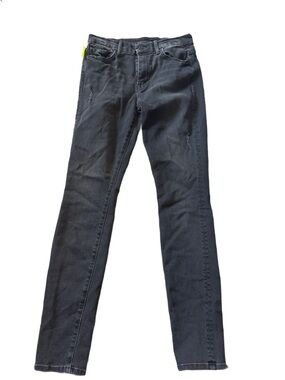 MOTHER High Waisted The Looker Jeans Jeans in Charcoal Black 27